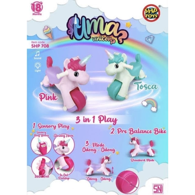 MAINAN KUDA ODONG UNICORN DORONG SHP708