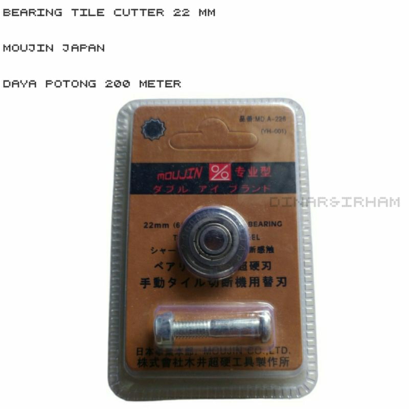 moujin bearing tile cutter 22 mm mata pisau pemotong granit keramik pisau pemotong granit dorong til