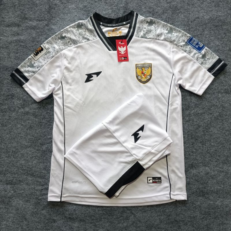 (1 STEL) New Stelan Jersey Timnas Indonesia away 2025 Terbaru Jersey Bola Timnas Indonesia putih 202