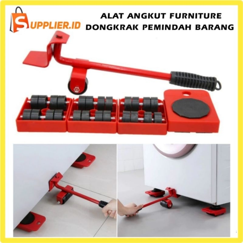 Dongkrak Set Alat Bantu Pengangkat Pemindah Barang Furniture