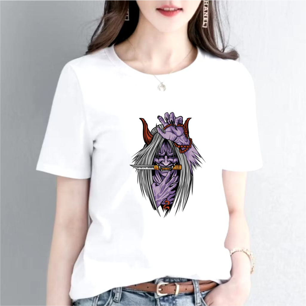 Kaos wanita atasan T-shirt Baju pria/wanita SHIKI FUJIN