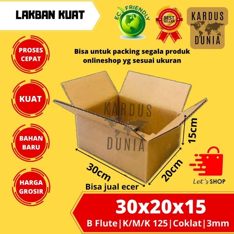 

kardus packing box UK 30x20x15cm