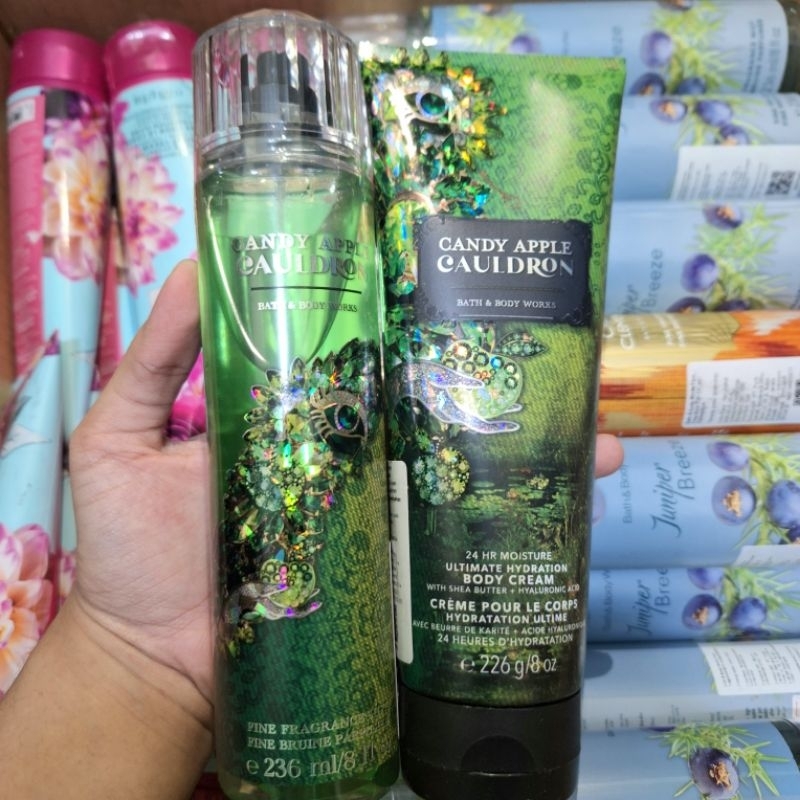 Bath Body Works BBW Victoria's Secret VS Bundling Set Body Mist Body Cream ORI / Candy Apple / Junip