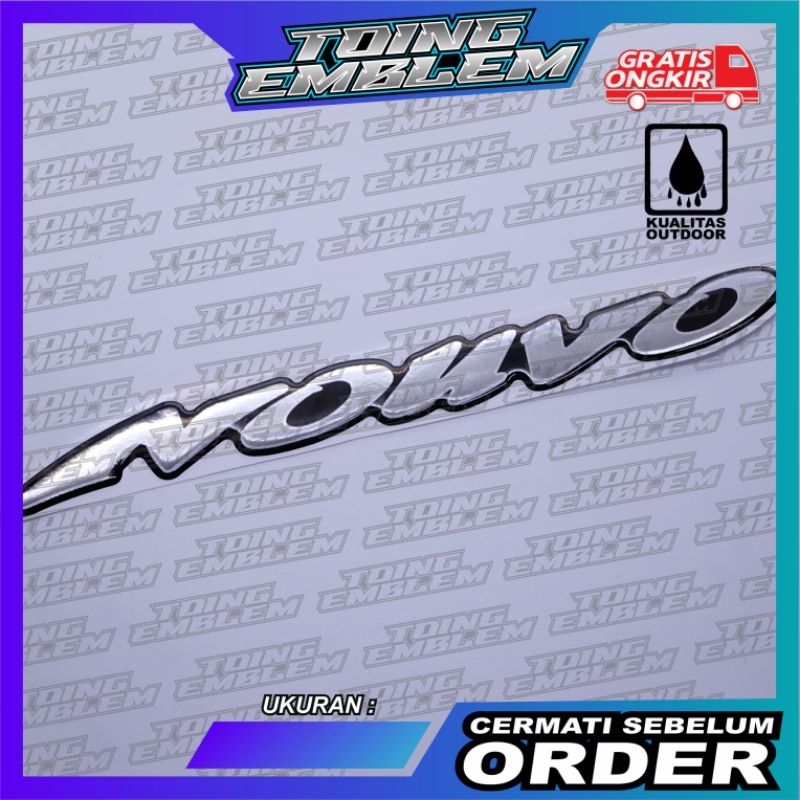 emblem timbul Nouvo silver, emblem timbul Yamaha Nouvo silver