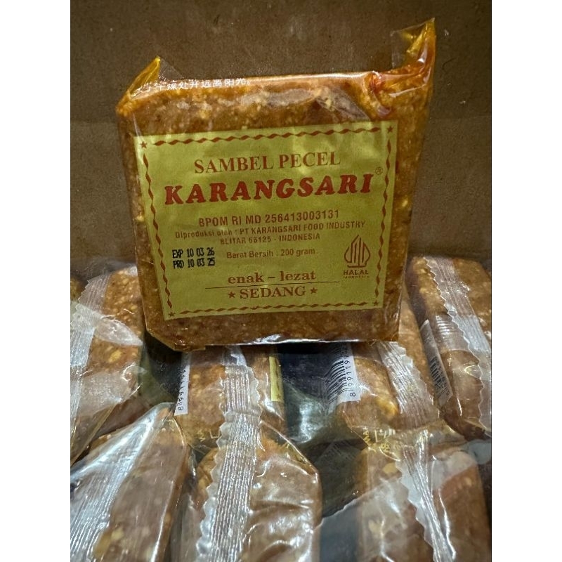 

bumbu pecel karang sari 200gr sedang