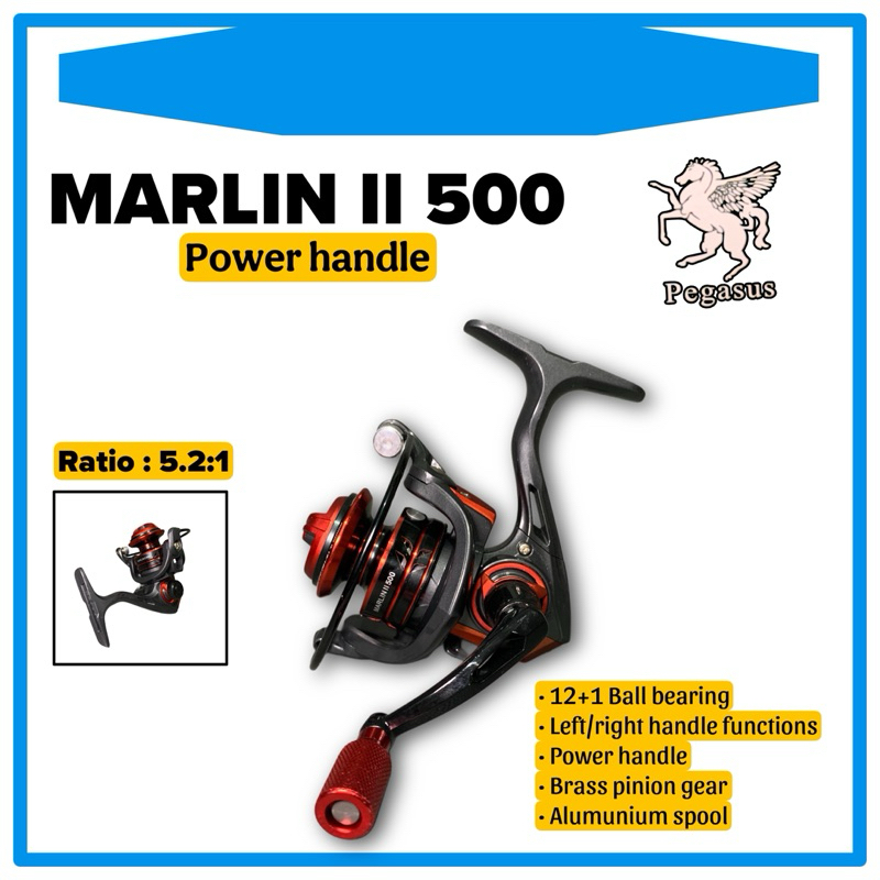 Reel pegasus MARLIN II 500 Power handle | Reel spinning micro fishing