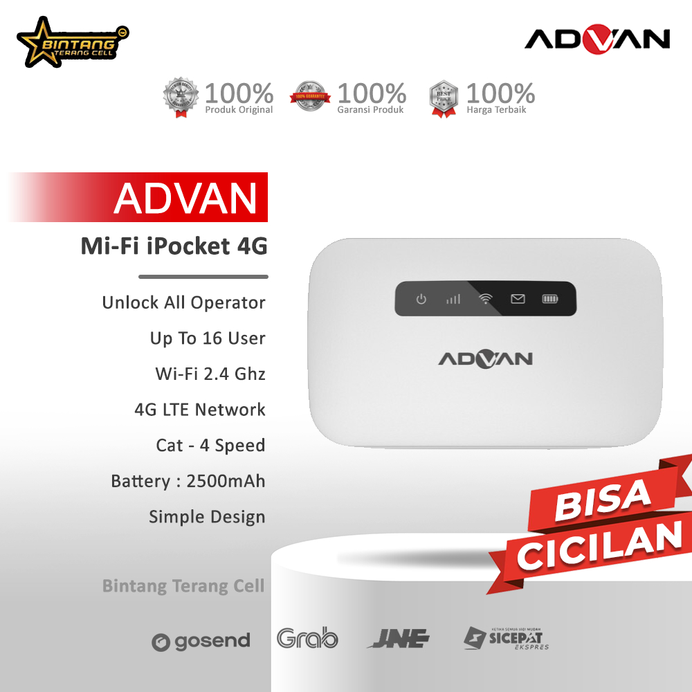 Advan MiFi IPocket 4G All Operator