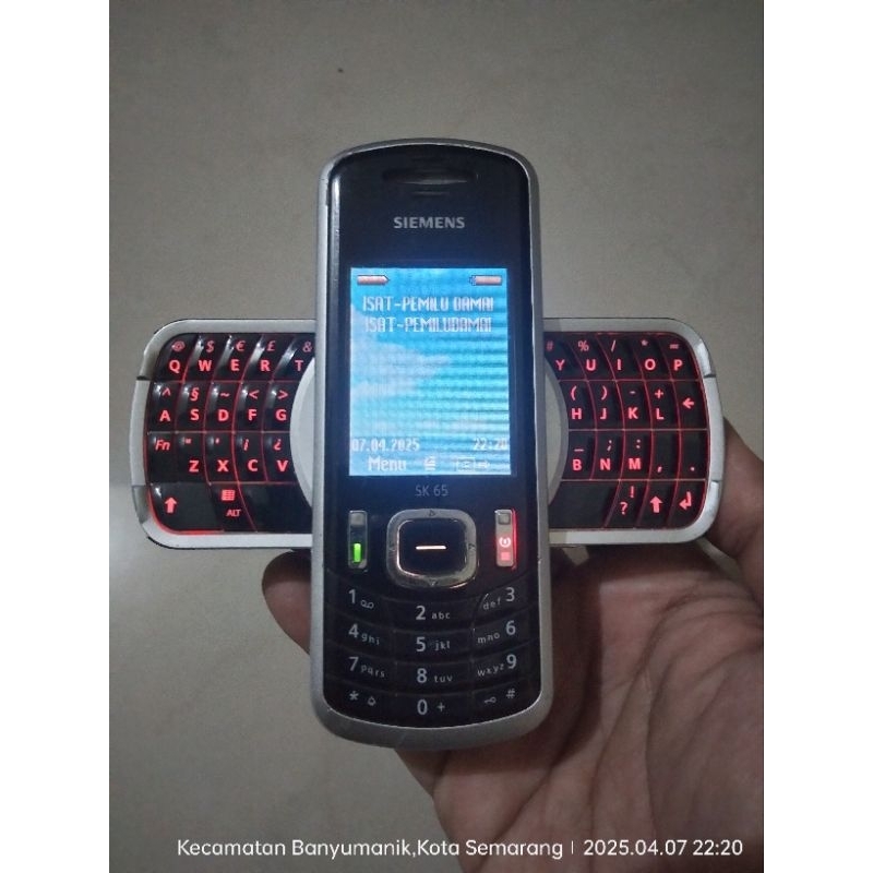 Siemens SK65 Black HP Baling-Baling Normal Original Mulus Jadul Langka Unik Imut Speaker Bass Stereo