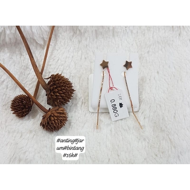 Anting emas 70 bintang jarum