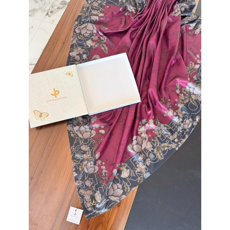 JILBAB ORI JOURNEY SCARVES KANAYA SERIES TERBARU/ KERUDUNG MOTIF TERBARU JOURNEY INDRAKANAYA