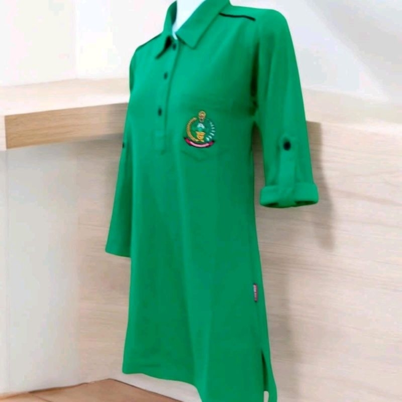 Tunik PSO Persit Uncle West Warna Hijau Fuji