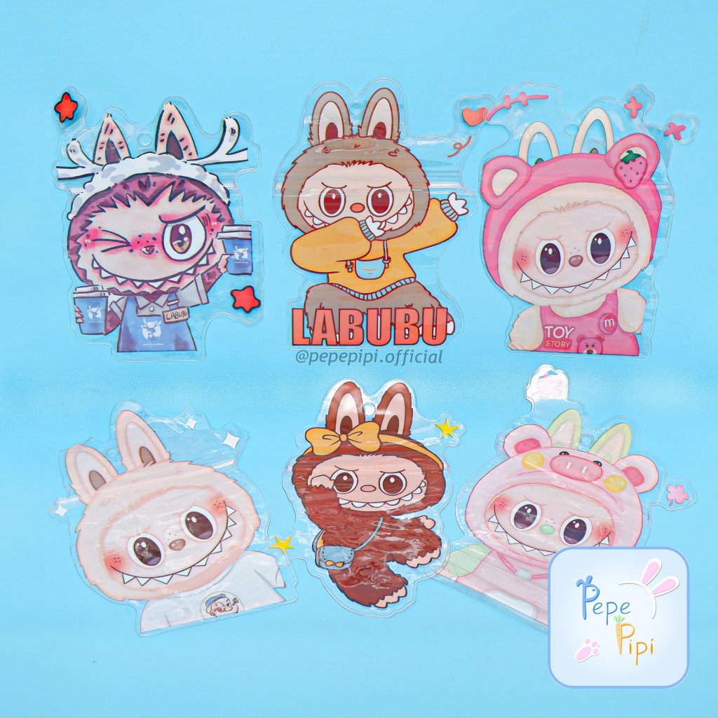 

Map Pouch Ziplock Minuman Labubu Tempat Bingkisan Goodie Goody Bag Kemasan Hadiah