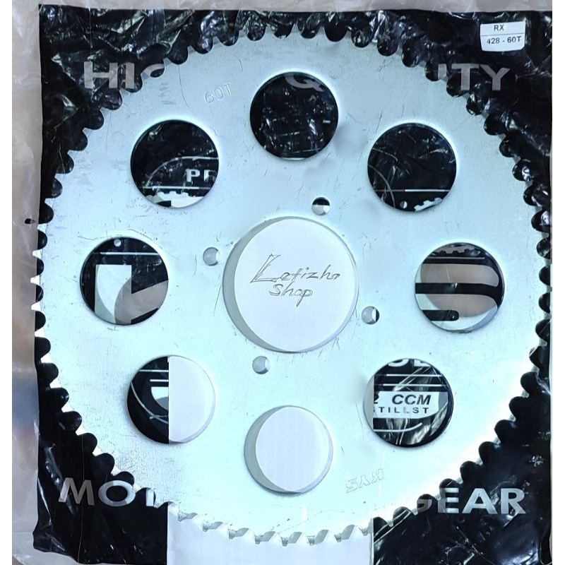 GIR GEAR BELAKANG YAMAHA RX 60T GIGI TARIK BELAKANG YAMAHA RXK,JUPITER MX,VEGA,VEGA-R, FORCE-1 428//