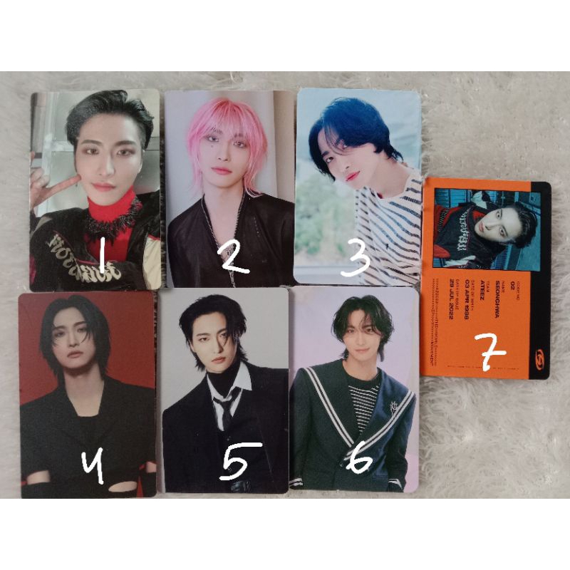 Photocard Pc Ateez Seonghwa Outlaw Golden Hour Aniteez
