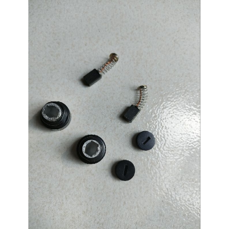 Rumah Carbon Brush Holder dengan tutup plus Carbon brush mesin Gerinda/Brush holder Mesin Gerinda