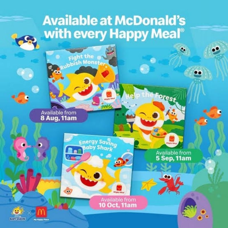 MCDONALD'S HAPPY MEALS MCD TOYS - BABY SHARK