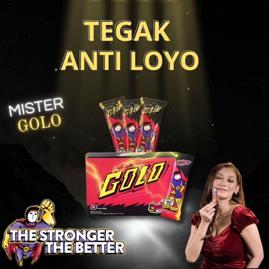 

GOLO Ginseng Botanical Drink Suplemen Pria Minuman energi rasa Royal Jelly Honey Sachet Box