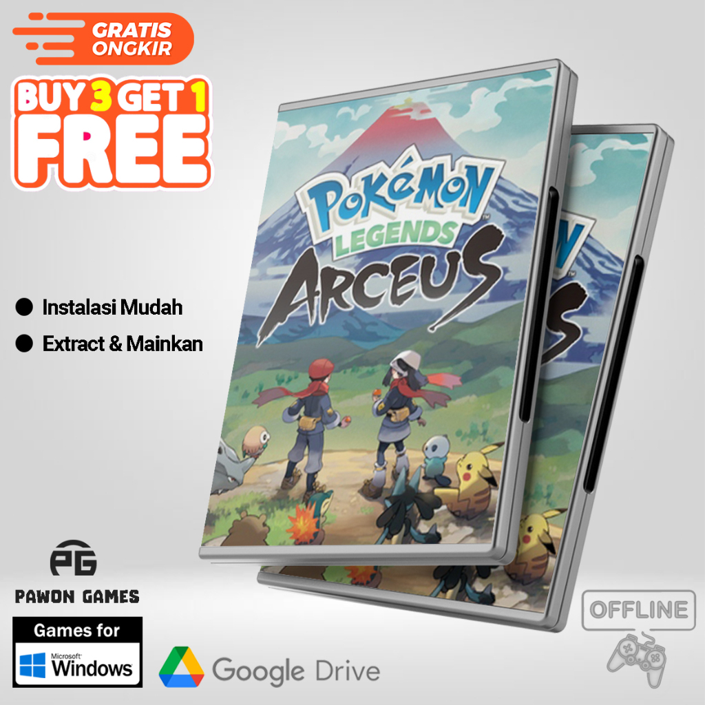 Pokemon Arceus Legends - Game Adventure Komputer PC Offline Download Pikachu Games