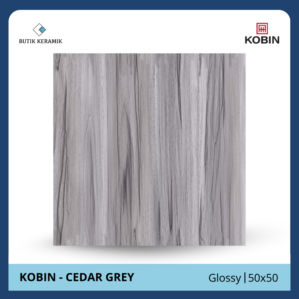 Keramik 50x50 Glossy | Kobin | Cedar Series | Glossy | Grade A / KW 1 | Keramik Lantai I Keramik Mot