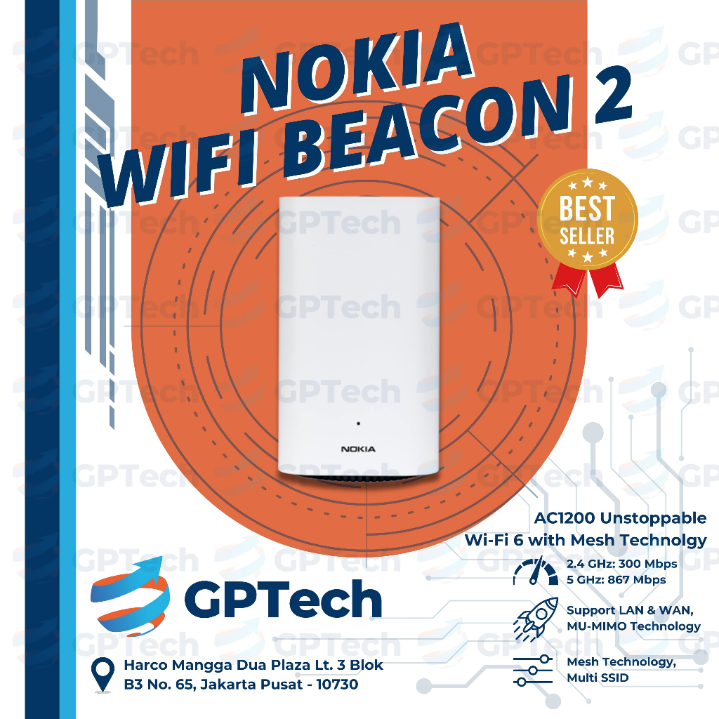 NOKIA WIFI BEACON 2 Home Wifi Gateway - Mesh Router Extender Repeater