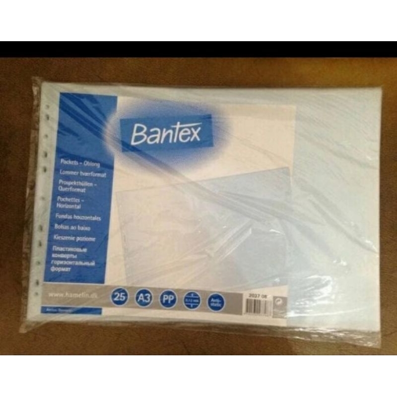 

PP Pocket A3 Landscape Bantex 2037 Isi 25 LembarSize A3Tipe Landscape / memanjang ke samping Ketebalan : 0.12mm