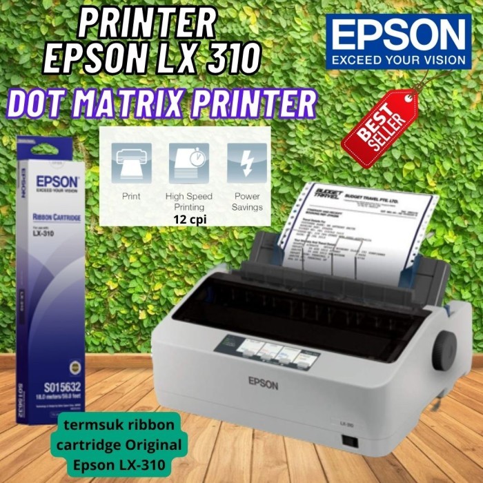 Printer Dot Matrix Epson LX 310 LX-310 LX310 - PRINTER NEW ORIGINAL (Garansi Resmi Epson)