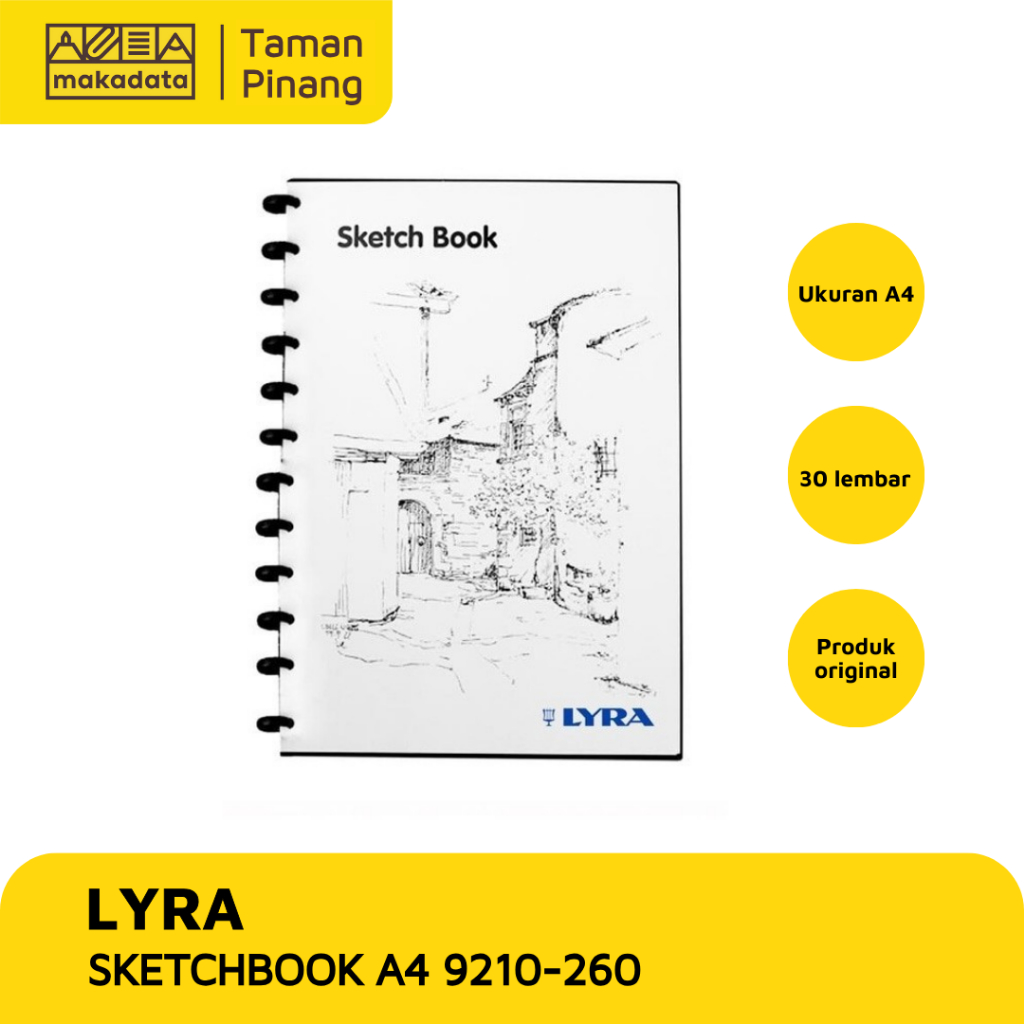 

SKETCH BOOK / BUKU MENGGAMBAR / BUKU SKETSA LYRA A4 9210-260 MURAH