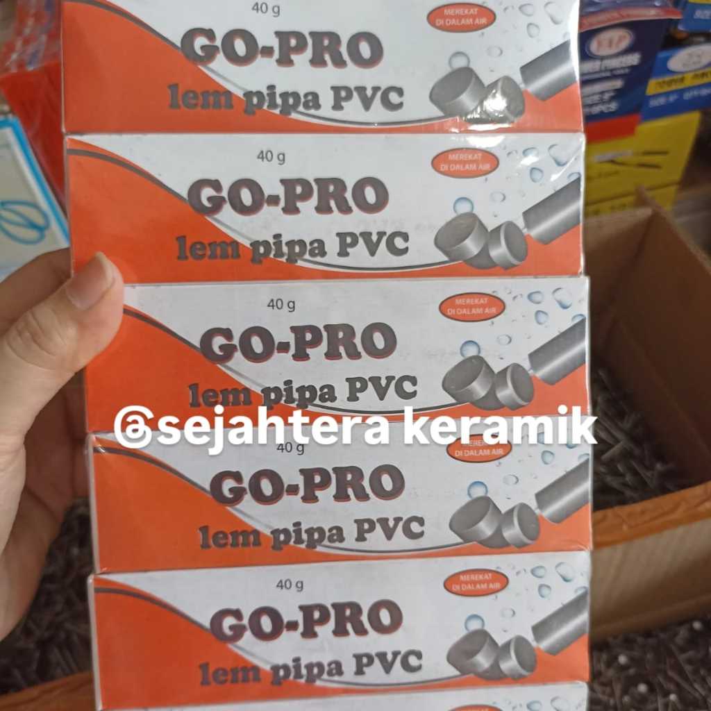 LEM PIPA PVC GO PRO LEM KUAT LEM ELBOW SOKET
