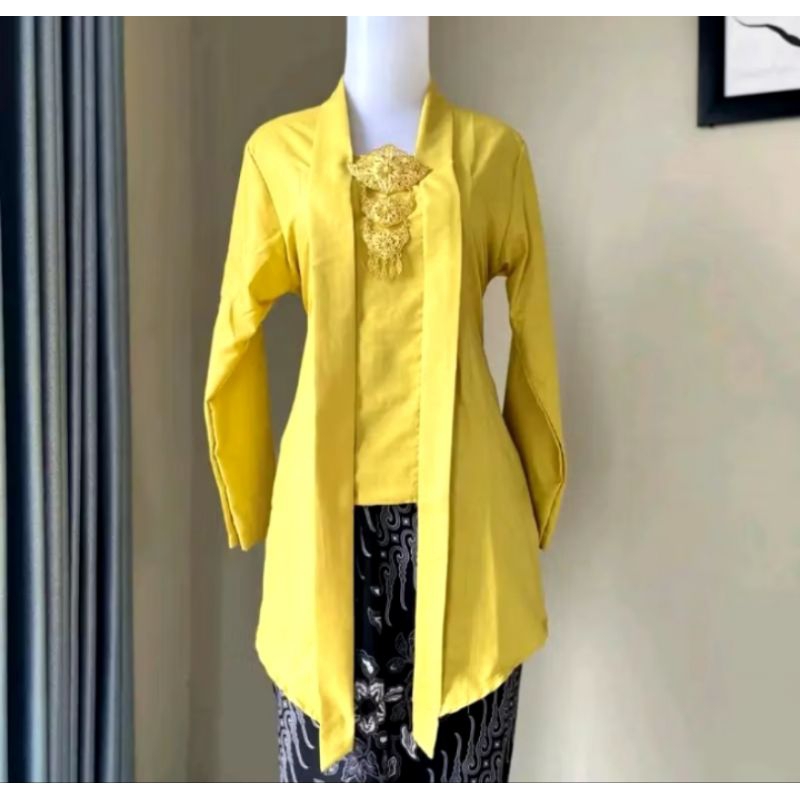 Kebaya Kutubaru Modern Bahan Katun  Premium/ Kebaya Modern Kutubaru