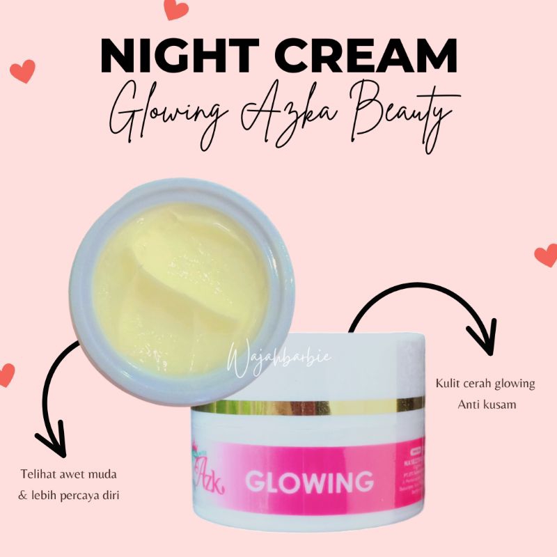 CREAM MALAM GLOWING AZKA BEAUTY GLOW SKINCARE