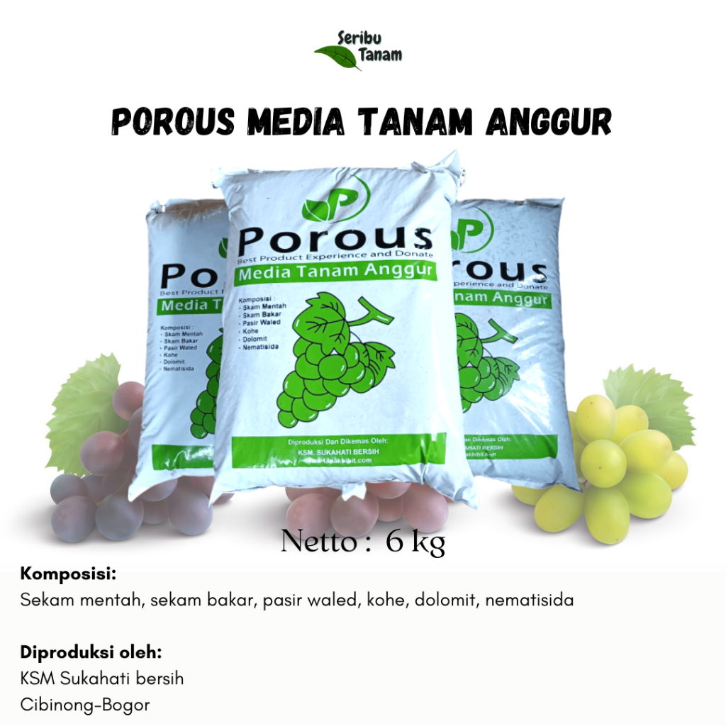 Media Tanam Porous | Media Tanam Anggur | Media Tanam Buah | Media Tanam Sayur