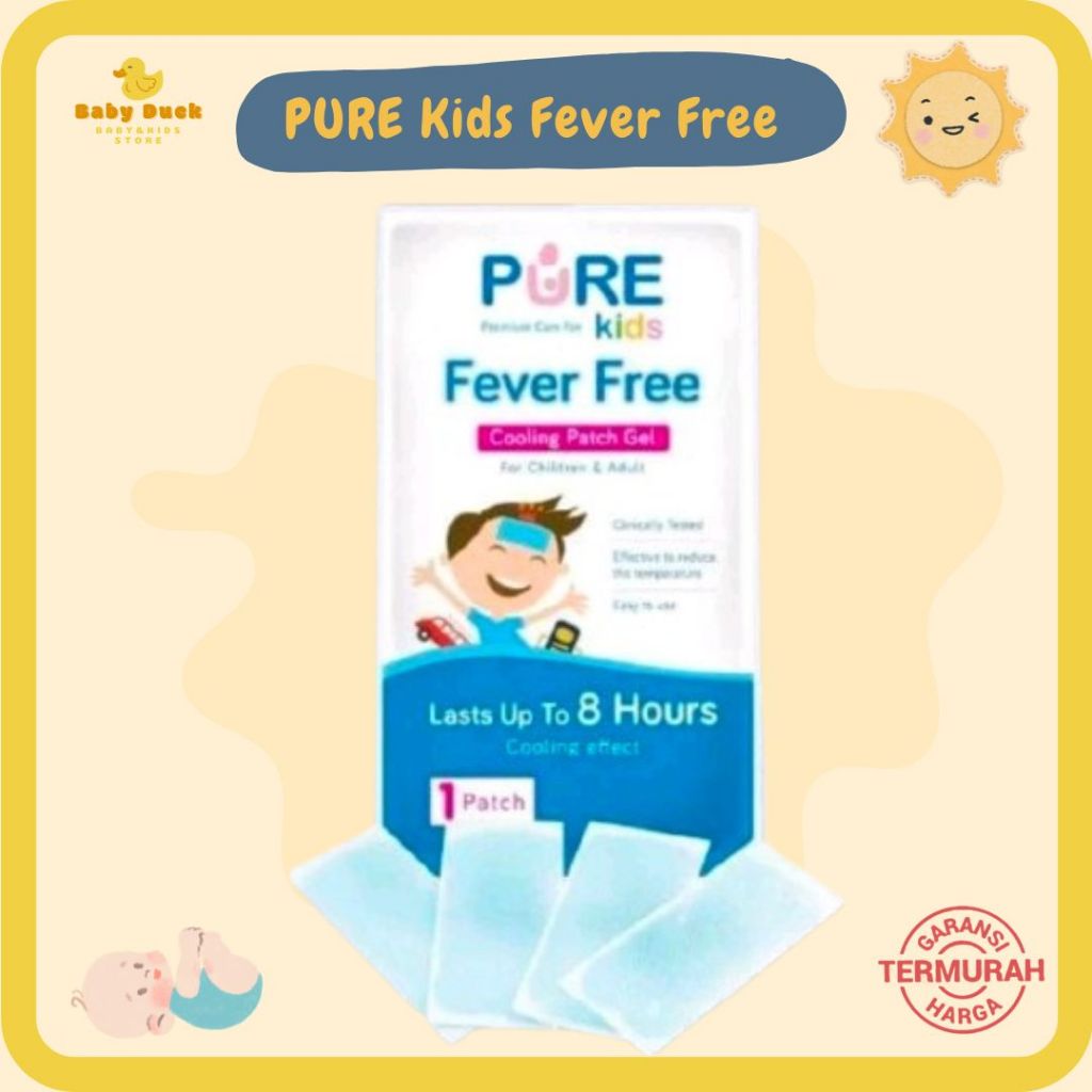 Pure Kids Fever Free / Kompres Demam Anak - Pure Baby PureBaby PureKids