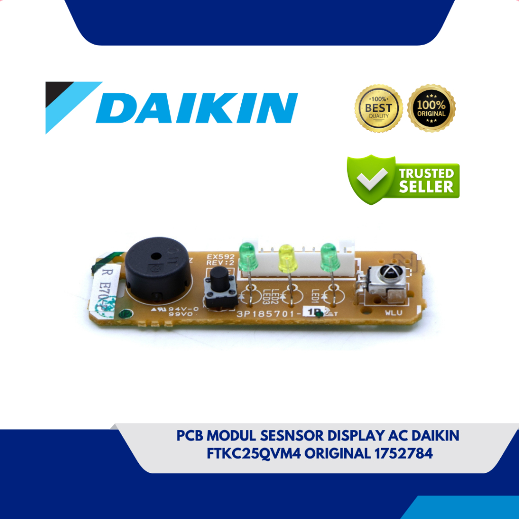 PCB MODUL SESNSOR DISPLAY AC DAIKIN FTKC25QVM4 / FTKC25TVM4 ORIGINAL 1752784
