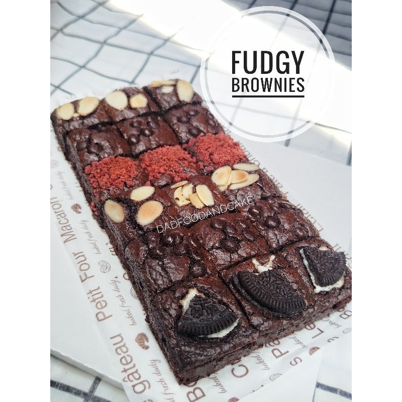 

fudgy brownies panggang