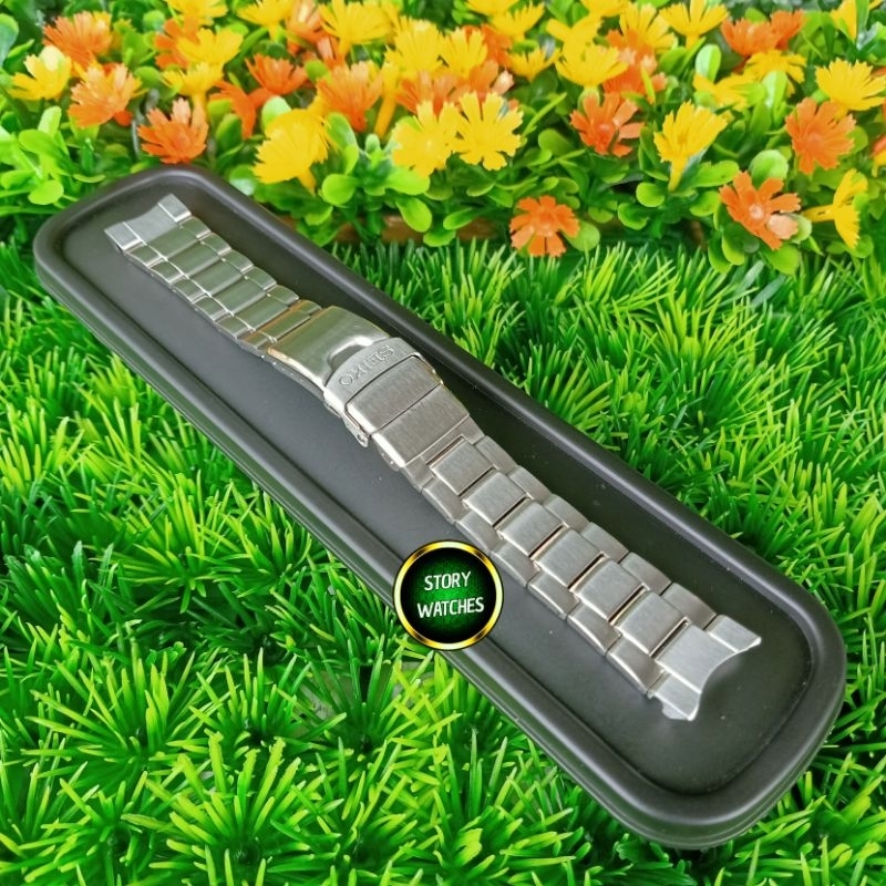 Rantai Bracelet Rubber Strap SEIKO Samurai/King Oyster Original Copotan Bawaan 22mm