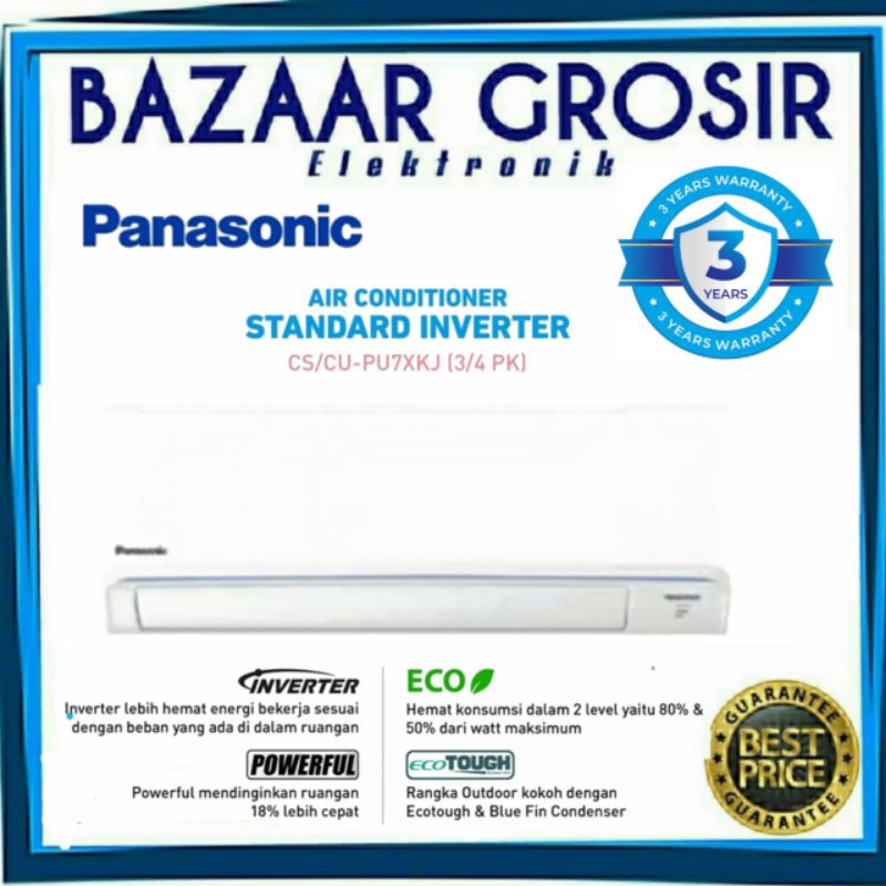 PANASONIC CS/CU-PU7XKJ - CS/CU PU7XKJ AC SPLIT 1PK  INVERTER