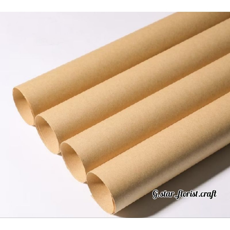 

kertas buket polos vintage korean non waterproof Wrapping paper vintage free packing