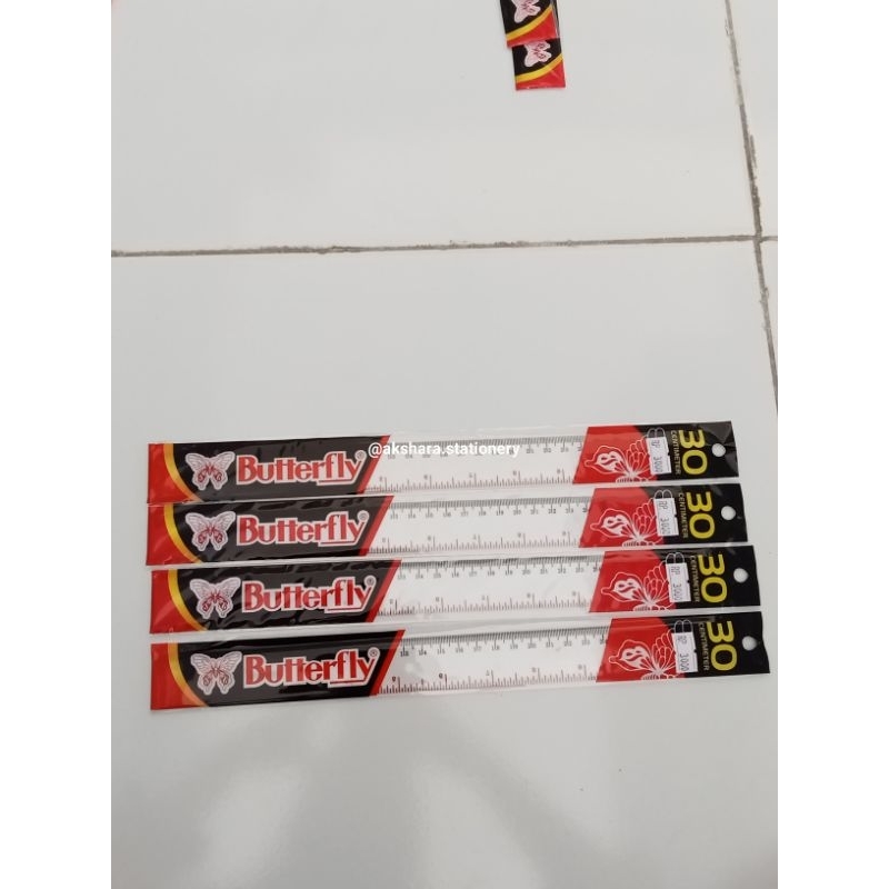 

BUTTERFLY - Penggaris 30CM Mika