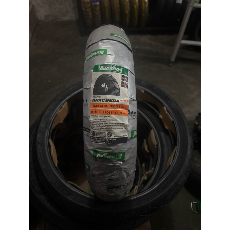 KINGLAND KING ANACONDA 100/90 RING 12 DUAL PURPOSE TUBELESS