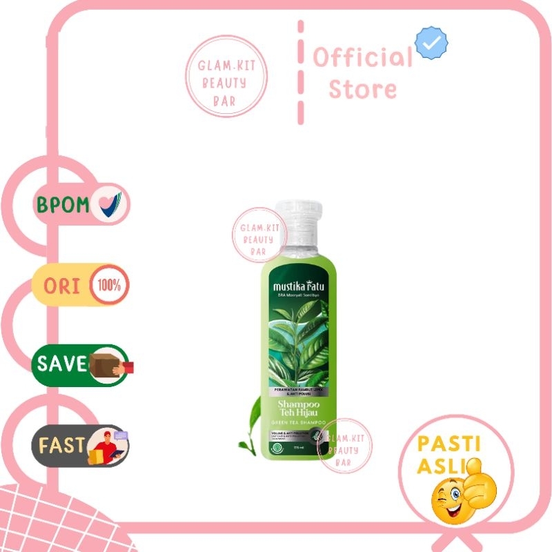 Mustika Ratu Shampoo Teh Hijau Green Tea Shampoo 75ml | 175ml