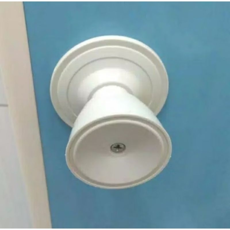 GNP;Kunci pintu bulat plastik Handle dan grendel pintu kamar toilet/mandi PVC