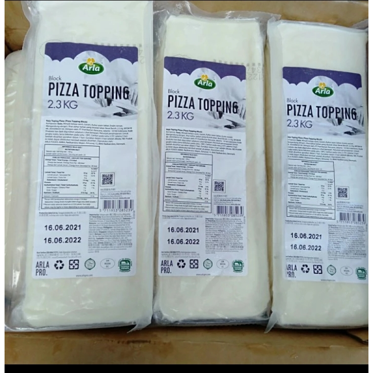 

Arla Mozarella 2,3kg Arla Import Denmark Halal Topping Pizza