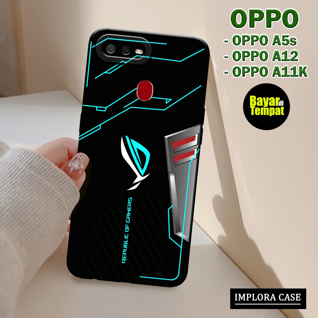 Case Oppo A5s / A12 / A11K Motif Gaming IMPLORA CASE Casing Oppo A5s / A12 / A11K Softcase Hp Oppo A