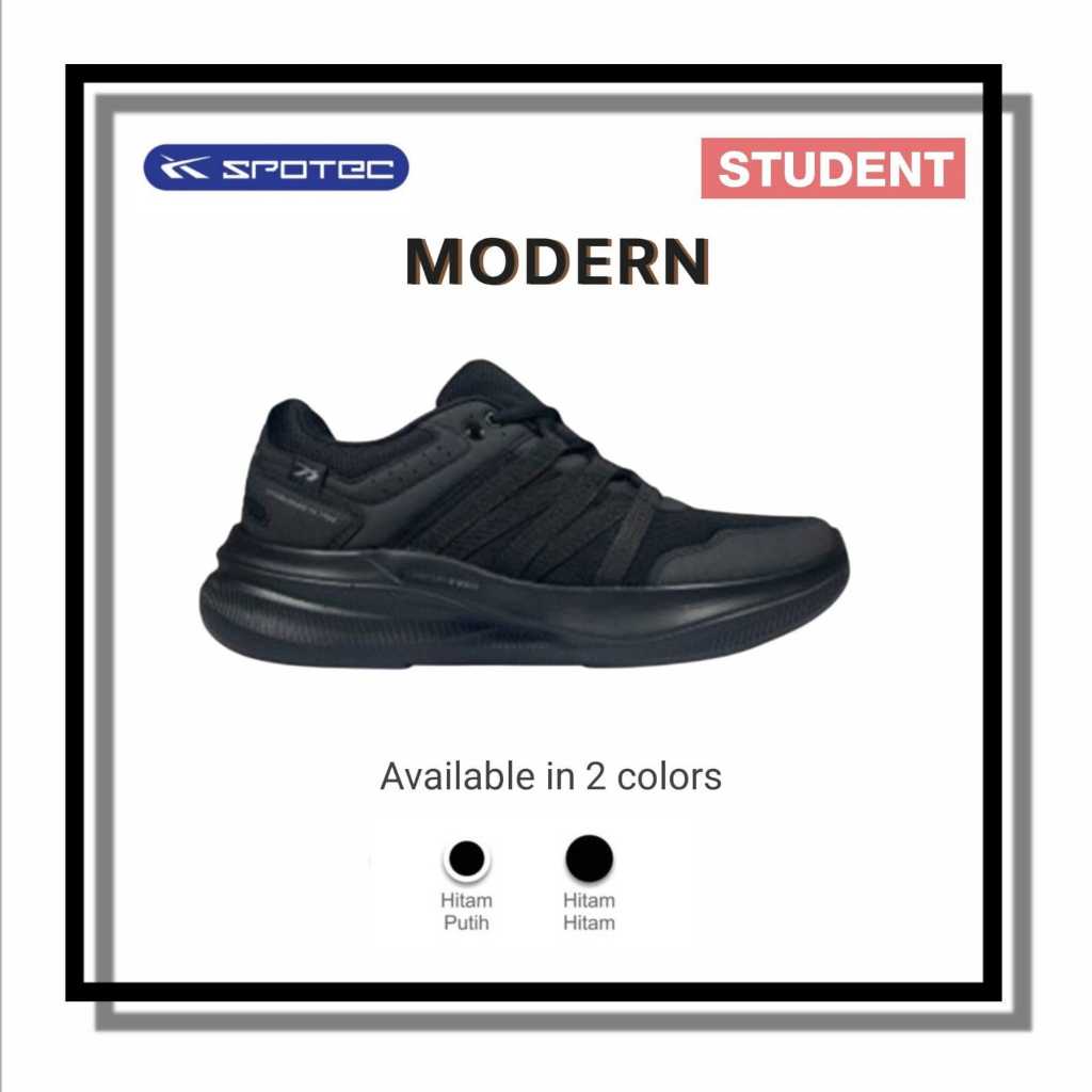 SPOTEC Sepatu MODERN Hitam - Hitam