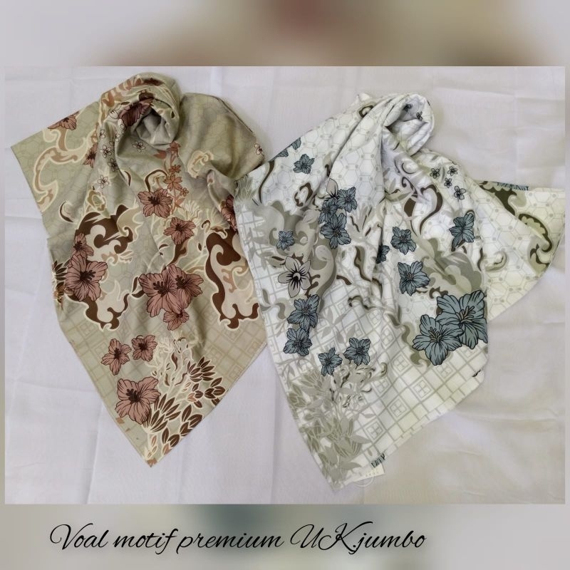 Voal Zaryta Syar'i motif segiempat voal zaryta motif