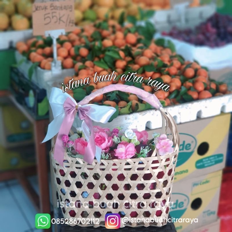 

Parcel Keranjang Bunga buah Apel merah usa