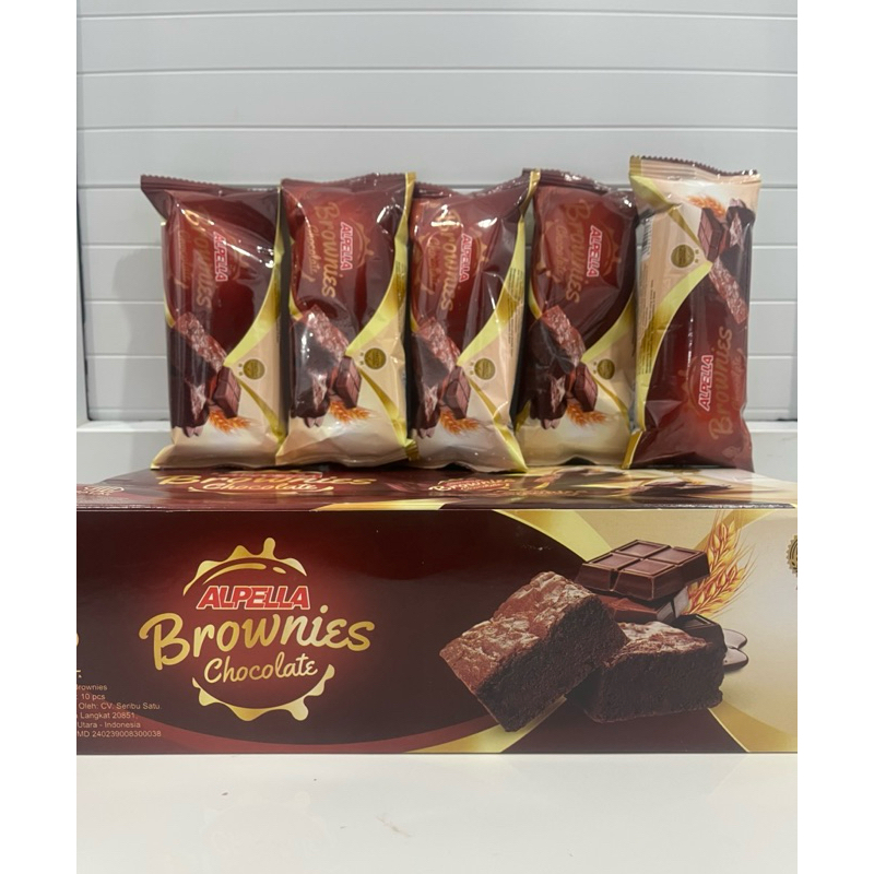 

ALPELLA BROWNIES CHOCOLATE ( isi 10 pcs ) @30gr