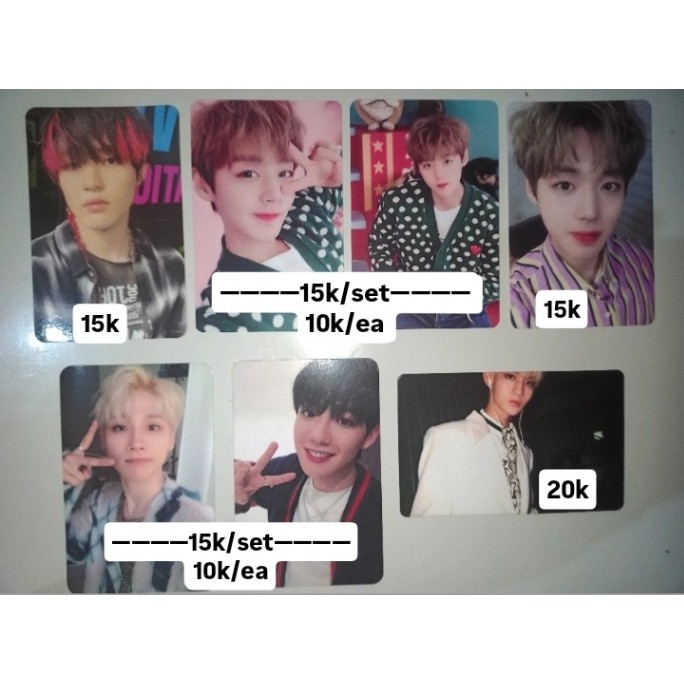 [BACA DESC] Official Photocard NCT Chenle WannaOne Wanna One Bae Jinyoung Park Jihoon