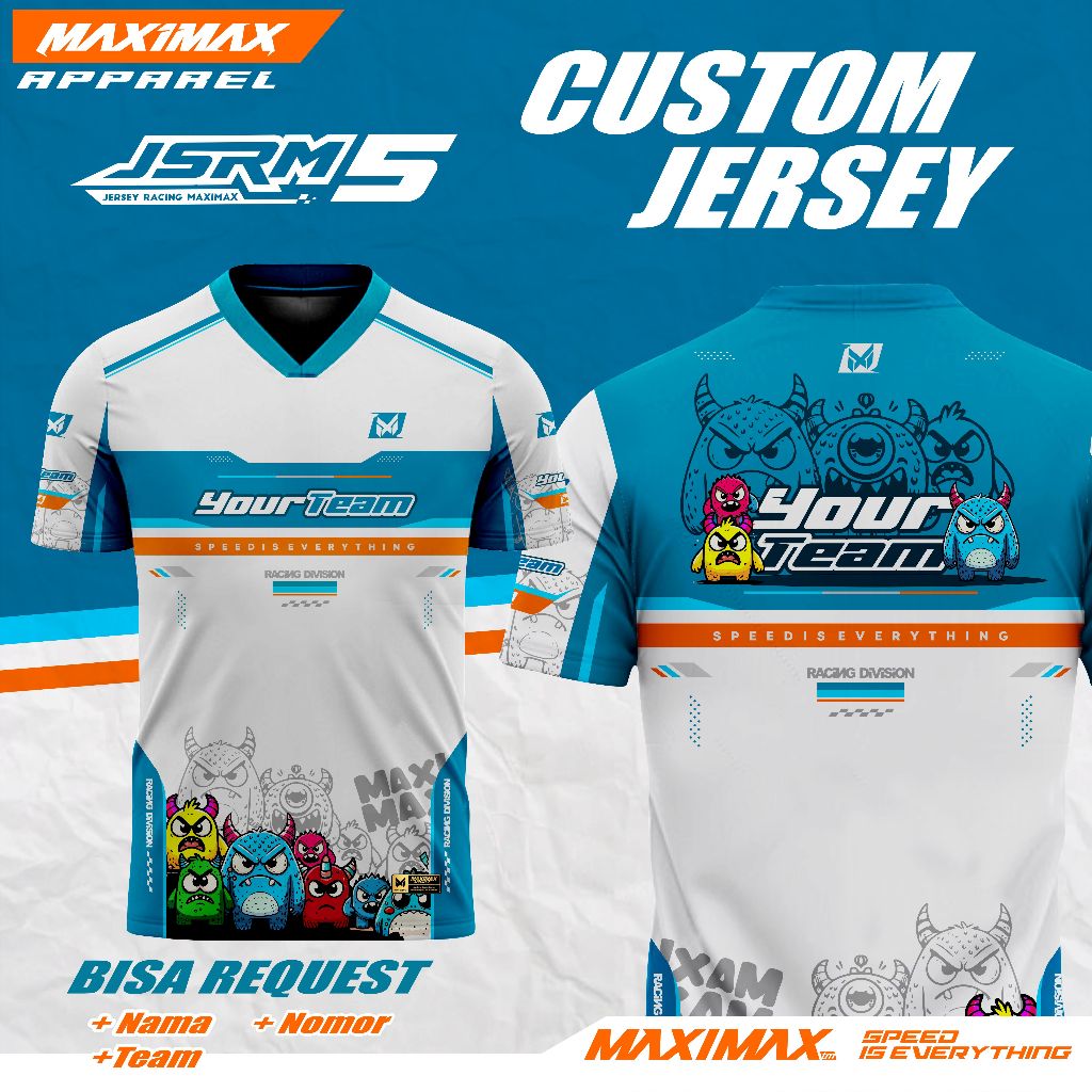 Jersey Racing CUSTOM Maximax V.05  | Maximax Apparel | Jersey Racing | Kaos Racing