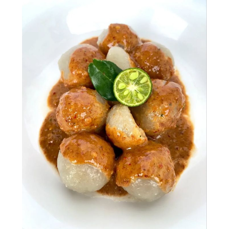 

Cilok Denok CLDK kemasan kecil isi 30 pcs bumbu kacang